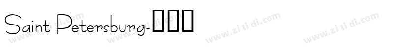 Saint Petersburg字体转换